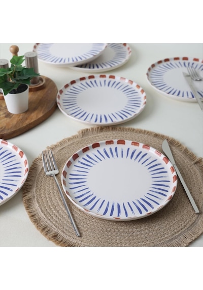 Red Line Pasta Tabağı 22 Cm 6 Adet 21606 Çok Renkli