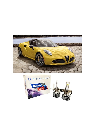 Alfa Romeo 4c Uzun Far Ampulü H7 Mono Yeni Seri Beyaz 2015-2019