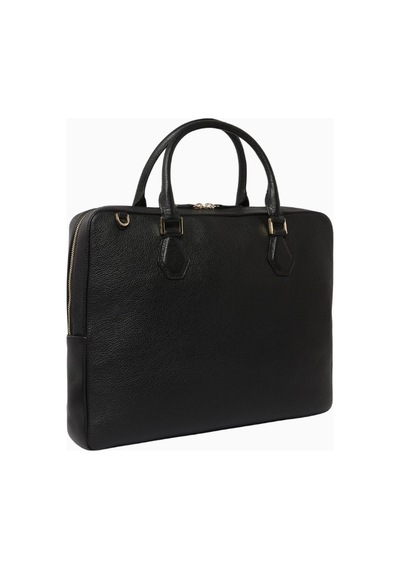 Montroi Suede Briefcase Siyah Şık Ve Fonksiyonel Iş Çantası Evrak Çantası