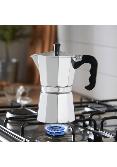 9 Fincanlık Retro Tasarım Alüminyum Moka Pot - Ocak Üstü Espresso Ve Filtre Kahve Demleyici