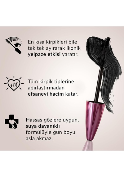 Tr Lash Extension Yoğun Siyah Suya Dayanıklı Maskara 13 Ml 3d Kıvrım Ve Takma Kirpik Uzatma Etkisi