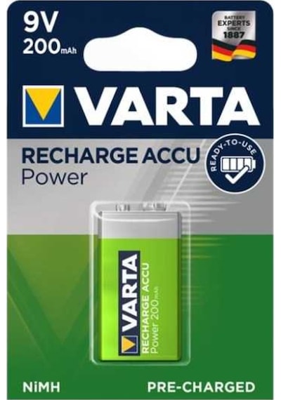 Varta Şarj Edilebilir Pil 9V 200Mah-56722