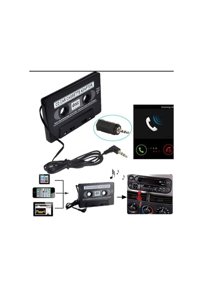 Mp3 - Mp4 Kaset Çalar Adaptörü - Oto Kaset Aux Çevirici Kaset Çalar 3.5mm Stereo