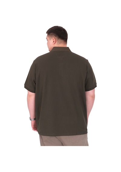 Mode Xl Büyük Beden Erkek T-shirt Polo Yaka Yourself U25310 Haki Haki