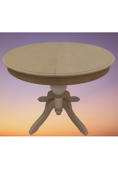 Baba Ayak Masa Kayın Kaplama Mdf Tabla Ihlamur Ağacı Ayak. Natüre HAM 100 cm Açılır El Yapım