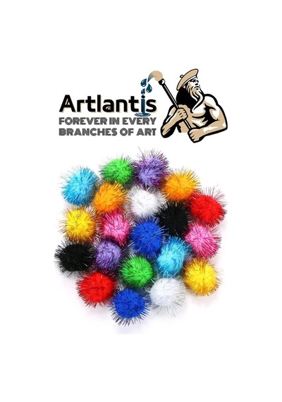 Simli Ponpon 20 Mm 70 Li 1 Paket Karışık Renk Pon Pon 20 Mm Pompom 2 Cm Elişi Etkinliği Anasınıfı Kreş Okul Öncesi Pom Pom