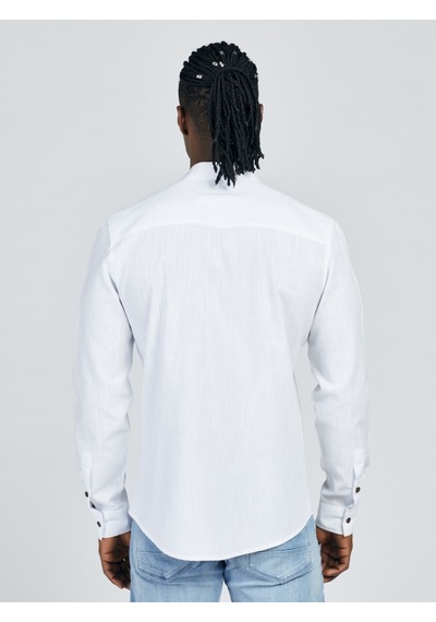 Regular Fit Erkek Gömlek U.kol Whıte-ss18