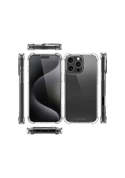 Apple Uyumlu iPhone 16 Pro Kılıf Zore Nitro Anti Shock Silikon Seffaf