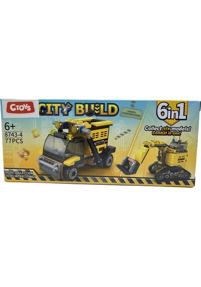 Lelebrother City Build İş Makinesi Seti Eğitici Blok Oyuncak No-4