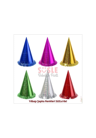 Hologram Karton Şapka. 32 CM - Lacivert