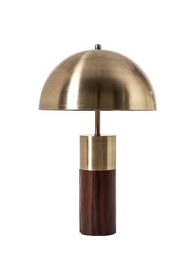 Mudo Home Walnut Abajur Altın