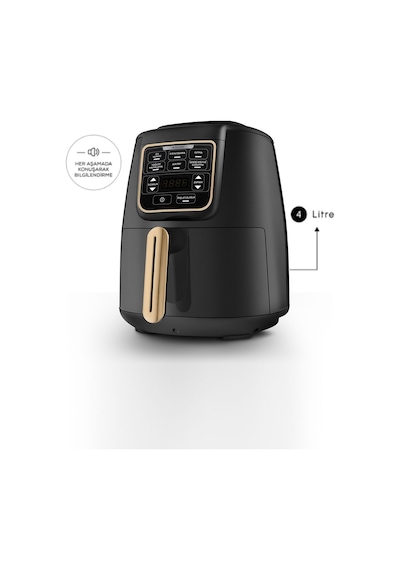 Karaca Air Pro Cook XL 2 in 1 Konuşan Airfryer Fritöz 4 Kişilik