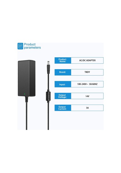 Samsung Monitör İçin 14v Güç Kaynağı, 14v 3a 2.5a 2.14a 1.78a 42w Ac Dc Adaptör Samsung 15" 17" 18" 19" 20" 22" 23" 24" 27" Ekran Tft Led Lcd Tv Monitör İçin