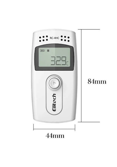 Elitech Rc-4hc Sıcaklık Ve Nem Kaydedici Datalogger Pdf Rapor Kablolu Prob 0