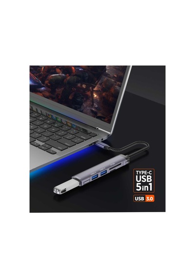 Polosmart Pgs407 Dönüştürücü Hub Gri