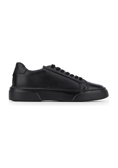 Tamer Tanca Erkek Hakiki Deri Siyah Sneakers & Spor Ayakkabı 13 2033 Erk Ayk Sk26-27 Syh/syh Tbn Siyah1