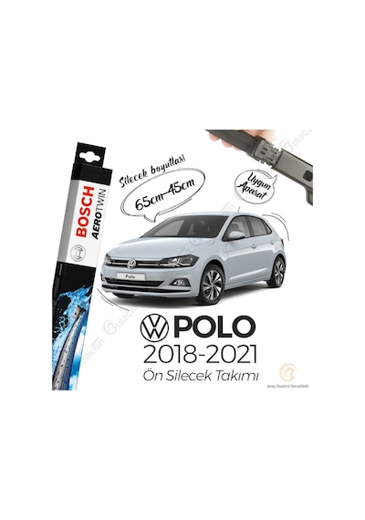 Volkswagen Polo Muz Silecek Takımı 2018-2025 Bosch Aerotwin