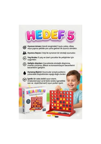 Hedef 5 Zeka Ve Strateji Oyunu - Çocuklar Ve Yetişkinler İçin Akıl Oyunları
