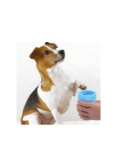 Sanalportavm Silikon Jel Fırçalı Kedi Köpek Pati Ayak Temizleme Kovası Büyük