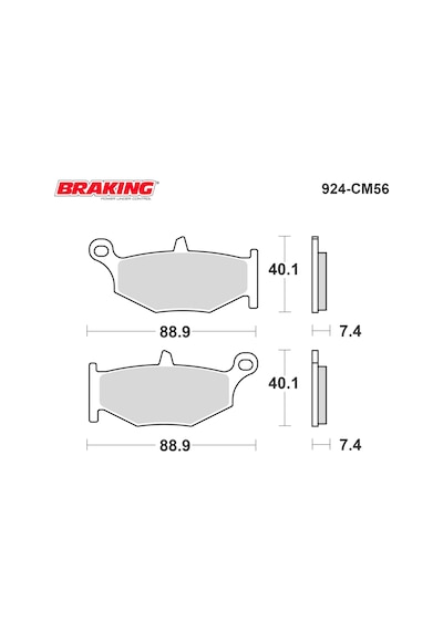 SUZUKI GSX-R 1000 2009 BRAKING SİNTERLİ ARKA FREN BALATASI 924CM56