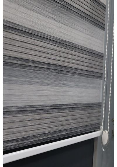 Bambu Pliseli Zebra Stor Perde Antrasit Gümüş Gri Ev Ofis Mutfak Çocuk Odası Salon Perdesi Mz-7504 Antrasit Gri Bambu Pliseli Zebra Stor Perde Antrasit Gümüş Gri Ev Ofis Mutfak Çocuk Odası Salon Perdesi Mz-7504 Antrasit Gri
