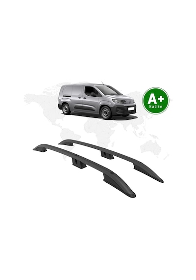 Peugeot Partner Tavan Çıtası Uzun Şasi 2024 Model Ve Sonrası Siyah