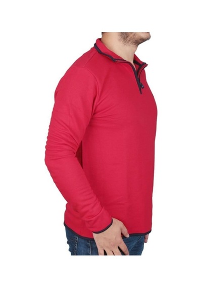 Bad Bear Erkek Sweatshirt Backup Half Zip 210212029-Red (508595391) Kırmızı