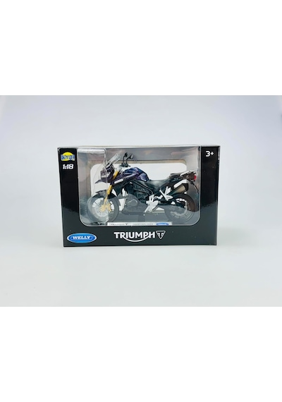 Göçmen Welly Triumph Tiger Explorer 1200 Touring Mavi Duylu 1:18 1/18 Metal Model Motosiklet Döküm Kutuda Yeni