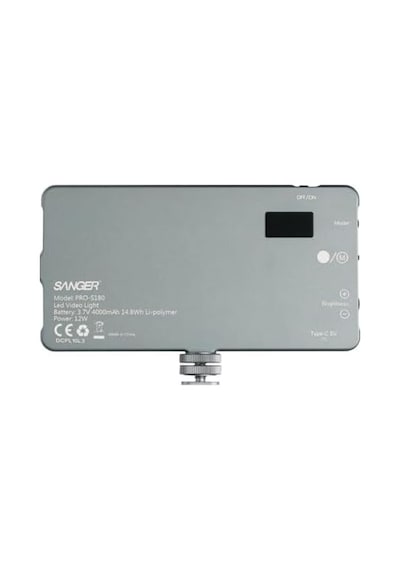 Sanger Pro-s180 V2 Bi-color Led Video Işığı, 5500k, Youtuber Ve Kamera İçin Sürekli Işık