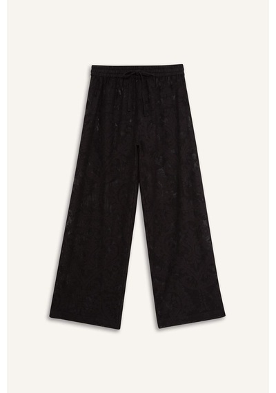 Defacto Dantelli Esnek Belli Beyaz Plaj Pantolonu-fall İn Love D9767ax25smbk27 Siyah