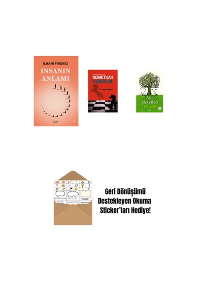 İnsanın Anlamı + Hizmetkar Liderlik Cep Boy + Aile Şirketleri + Okuma Sticker'ları