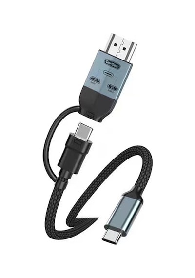 Go Des Gd-hm825 8k Görüntü Kalitesi 2in1 Type-c To Hdmı Adaptör 2m Gri