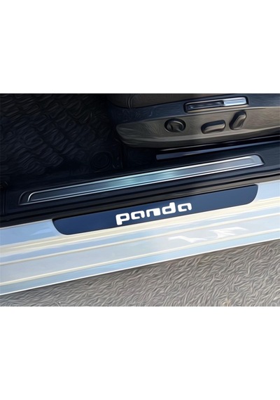 Fiat Panda Pleksi Kapı Eşiği Piano Black 4 Parça