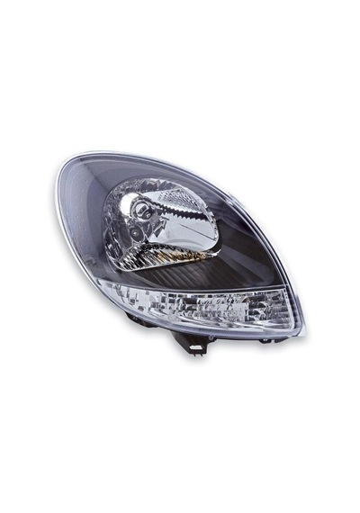 Far Komple Sol Manuel Renault Kangoo Siyah Çerçeveli 2008-2009