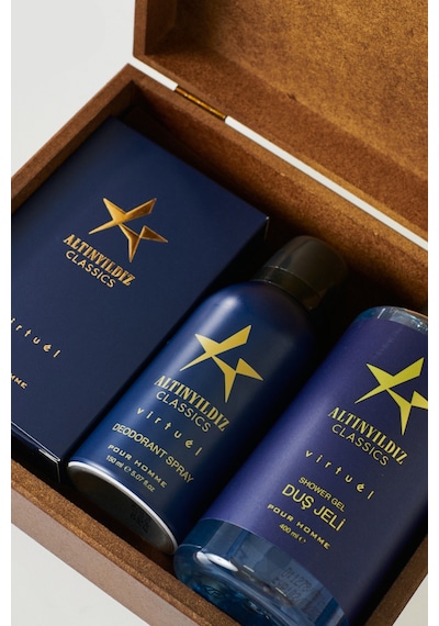 Altınyıldız Classics AC Virtuel Erkek Parfüm EDP 100 ML + Duş Jeli 400 ML + Erkek Sprey Deodorant 150 ML