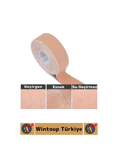 Ağrıbandı Hızlı Etki Bel Bacak Kol Boyun Sırt Omuz Kalça Kas Spor Ağrı Bandı 5 Metre Ten İkili Set