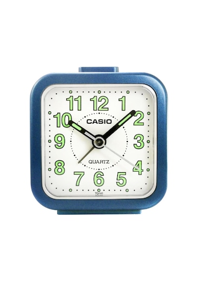 Casıo Tq-141-2df Beep Alarmlı Fosforlu Masa Saati Mavi