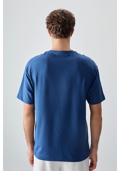 Air Jones Tommy Life Parlament Pamuklu Kalın Yumuşak Dokulu Oversize Fit Basic Erkek T-shirt - 88378 Parlament