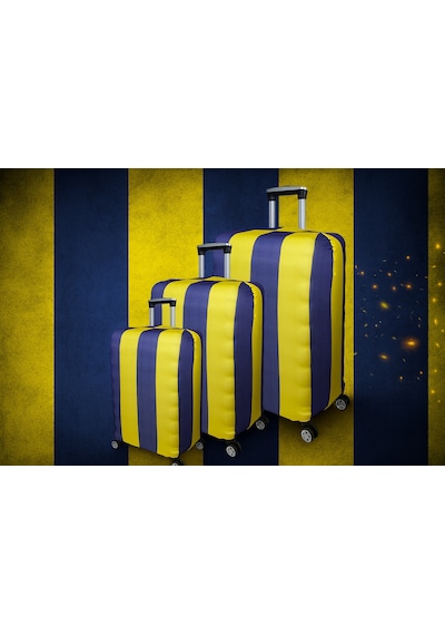Bagacar Büyük Orta Kabin Boy İçin 3 Lü Valiz Kılıfı Fenerbahçe