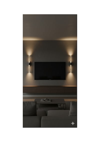 Bubblelight Large 51 Cm Modern Tasarım Led Aplik - Duvar Lambası - Siyah - Elektrikli - Günışığı Siyah