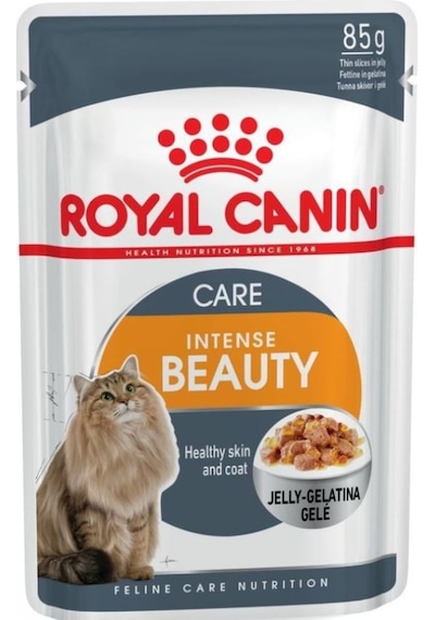 Royal Canin Intense Beauty Jelly Pouch Yetişkin Kedi Maması 6 x 85 G