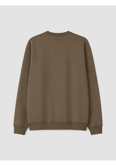 Lcw Vision Haki Bisiklet Yaka Erkek Kalın Sweatshirt