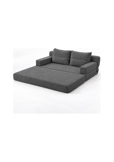 Homedius Rumy Yatak Olabilen Çift Kişilik Katlanır Koltuk 85x160 Cm Antrasit