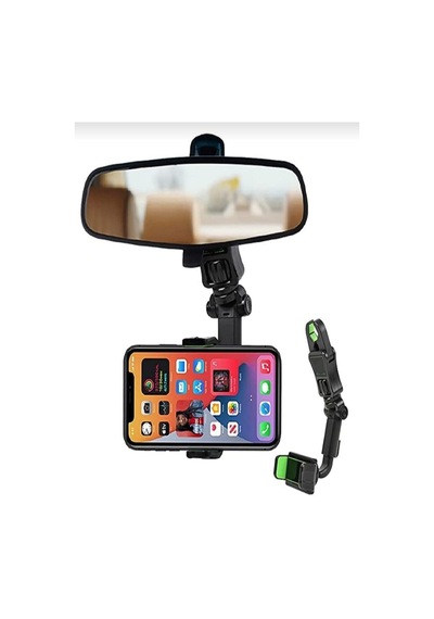 Evrensel Çok Fonksiyonlu 360 Derece Dönebilen Cep Telefonu Tutacağı Araba Dikiz Aynası Tutacağı 2 Mixed