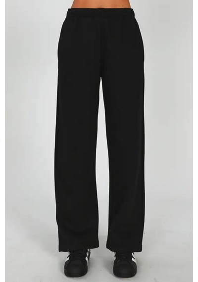 Madmext Siyah Wide Leg Basic Eşofman Altı Mg1916-siyah Siyah