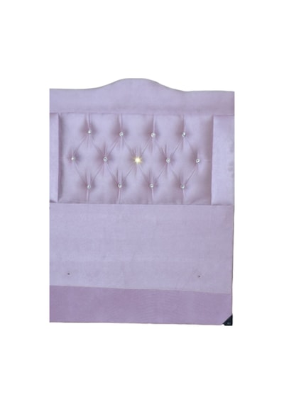 Bengimobilya Baza Başlık 90*190 Cm Tay Tüy Pembe Silinir Kumaş Kapitone Model