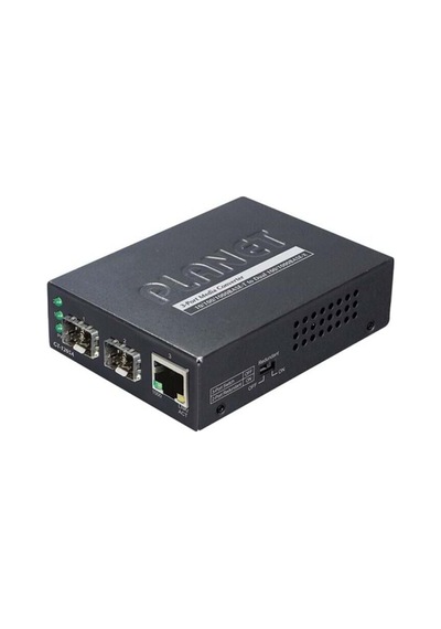 1-port 10/100/1000base-t - 2-port Gigabit Sfp Switch Media Converter
