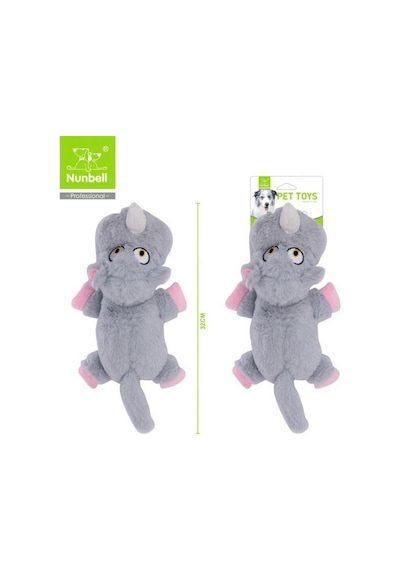 Nunbell Sesli Su Aygırı Köpek Oyuncağı 32 Cm