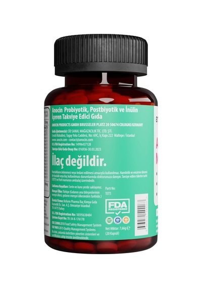 Akkermansia Probiyotik, 20 Kapsül 2 Paketi