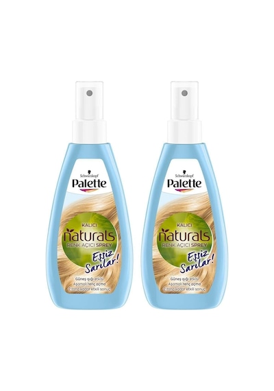 Palette Kalıcı Doğal Renkler Renk Açıcı Sprey 2'li + Gliss Tarak